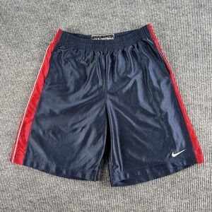 Nike Shorts Men Extra Large Blue Red White Basketball Dazzle Smooth Shiny Silky